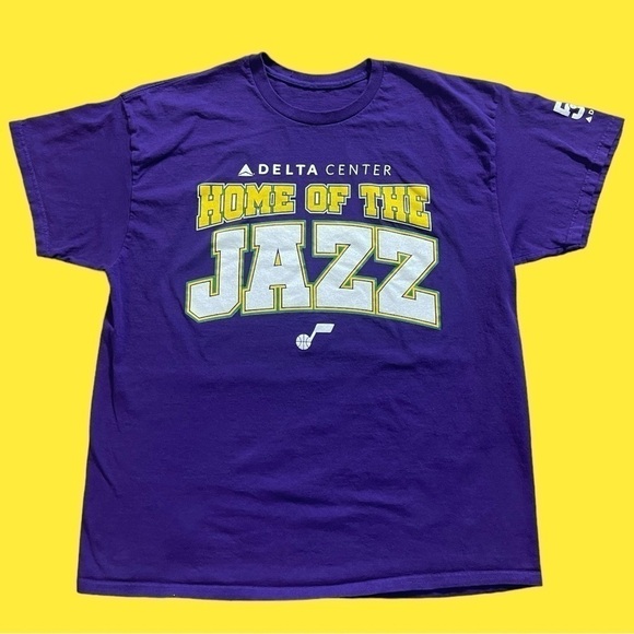 Mens purple Utah Jazz nba t shirt - Picture 3 of 5